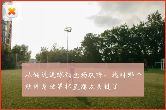 从错过进球到全场欢呼,选对哪个软件看世界杯直播太关键了